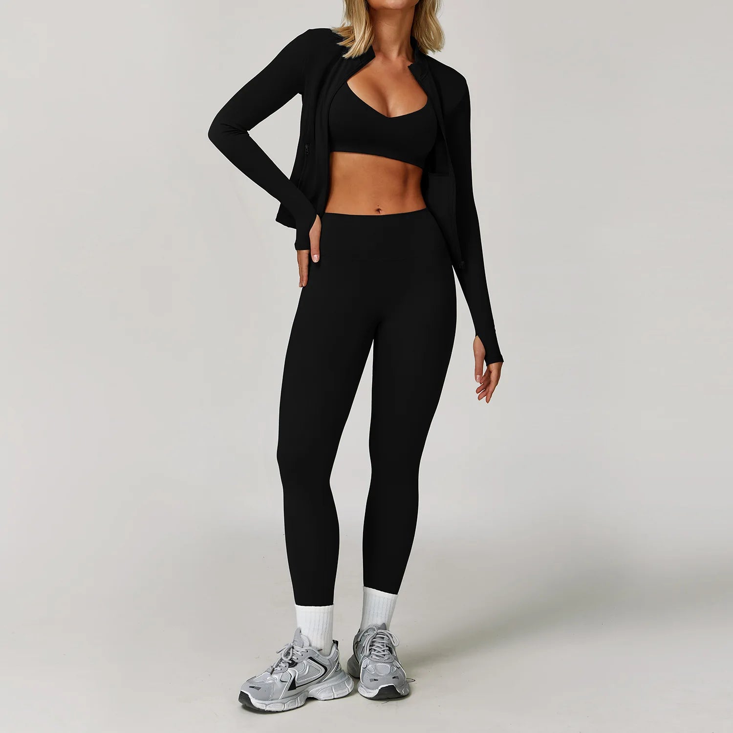 Naked Feel Tracksuit Set (3-Piece) - LYC